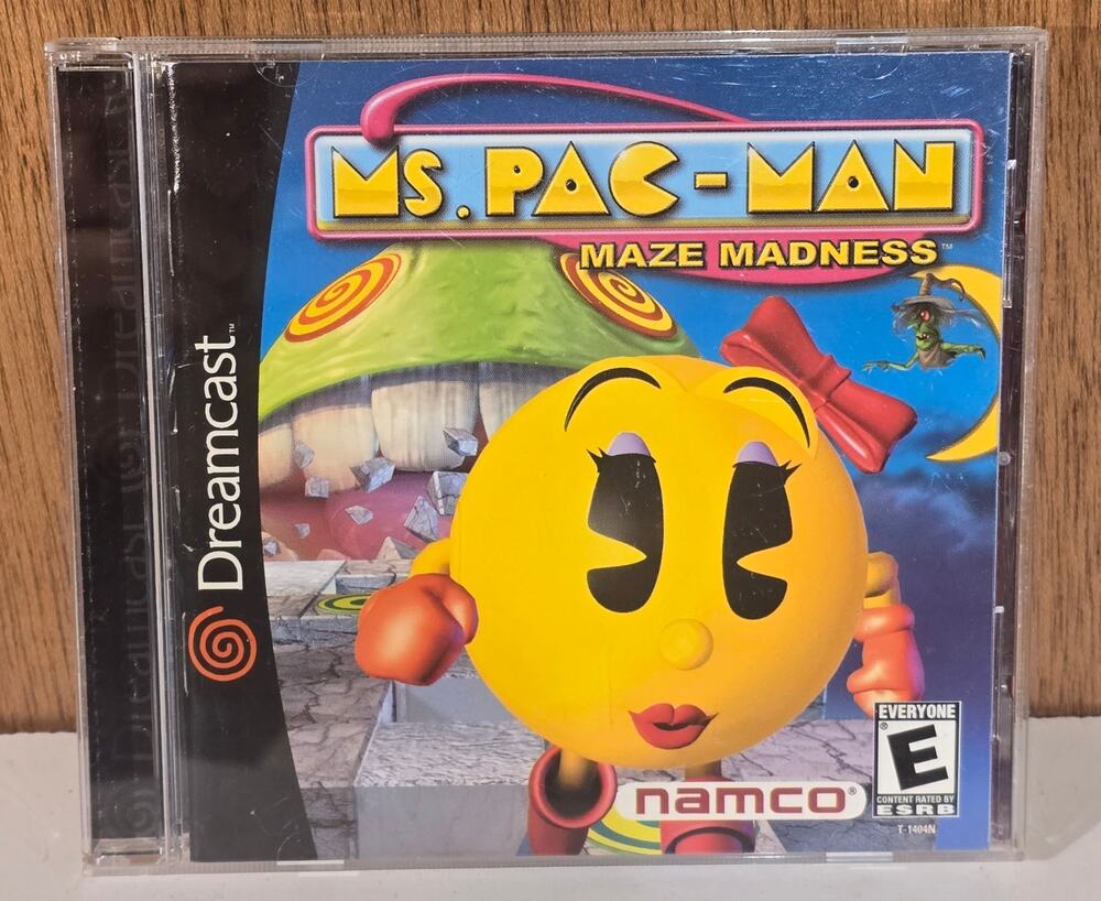Ms. Pac-Man Maze Madness Sega Dreamcast Complete CIB